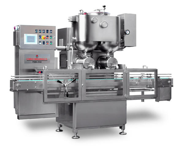 Двокреветни глави Полу-автоматски машина за полнење со овошен џем 