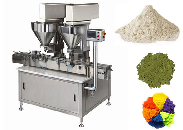 Автоматска машина за полнење во прав од 2 глави